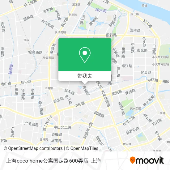 上海coco home公寓国定路600弄店地图