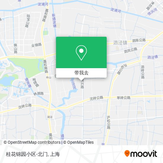 桂花锦园小区-北门地图