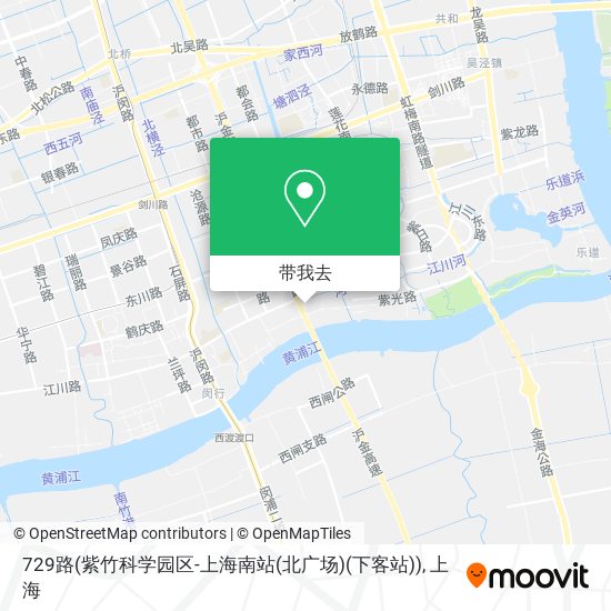729路(紫竹科学园区-上海南站(北广场)(下客站))地图