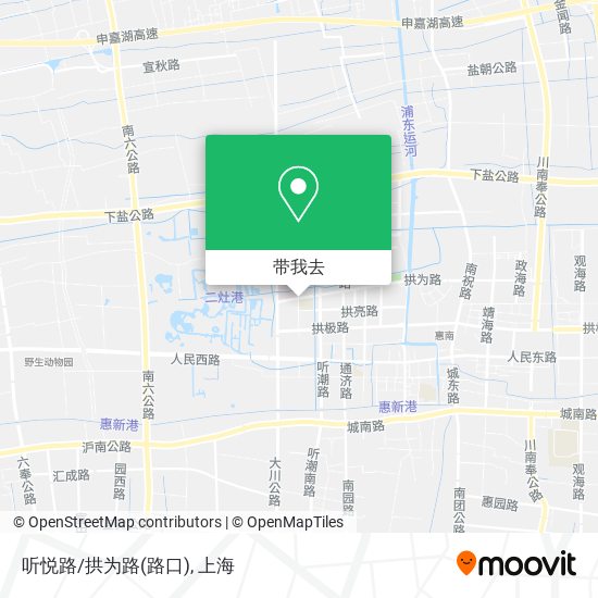 听悦路/拱为路(路口)地图