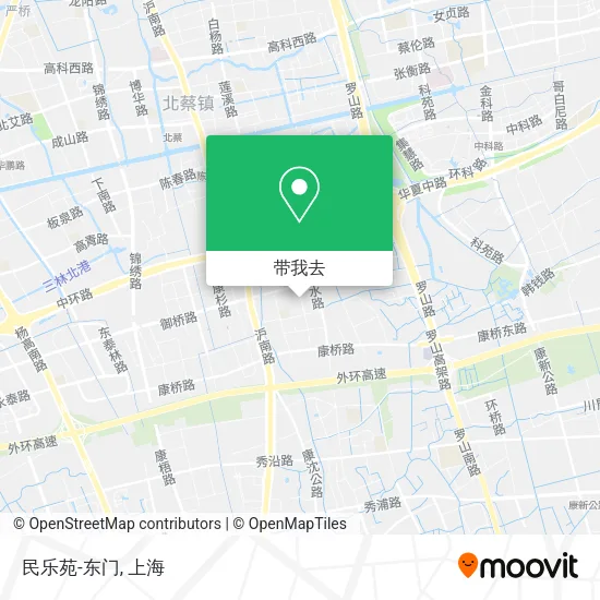 民乐苑-东门地图