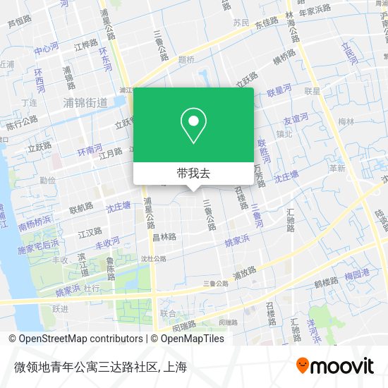 微领地青年公寓三达路社区地图