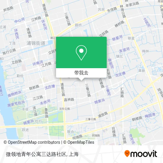 微领地青年公寓三达路社区地图