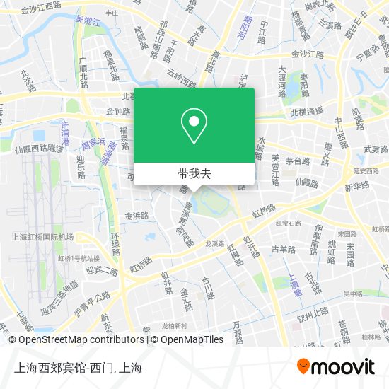 上海西郊宾馆-西门地图