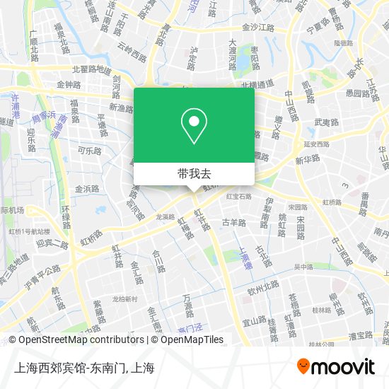 上海西郊宾馆-东南门地图