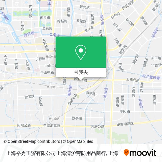 上海裕秀工贸有限公司上海清沪劳防用品商行地图