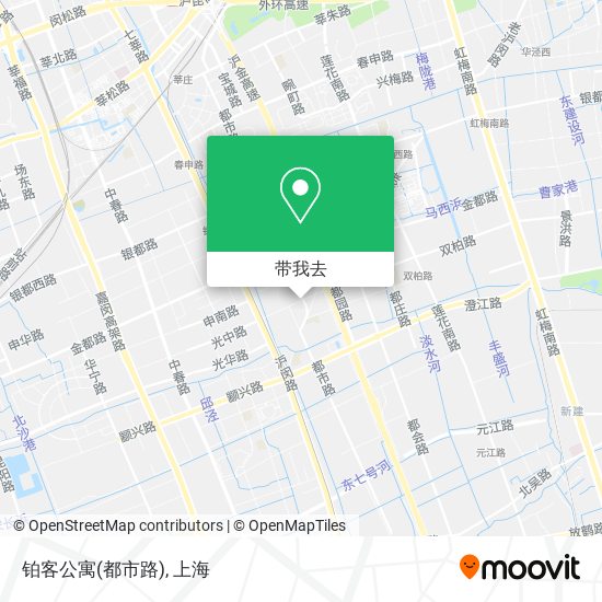 铂客公寓(都市路)地图