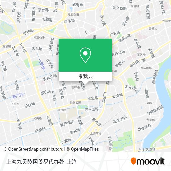 上海九天陵园茂易代办处地图