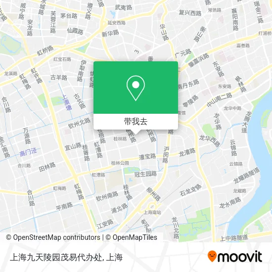 上海九天陵园茂易代办处地图