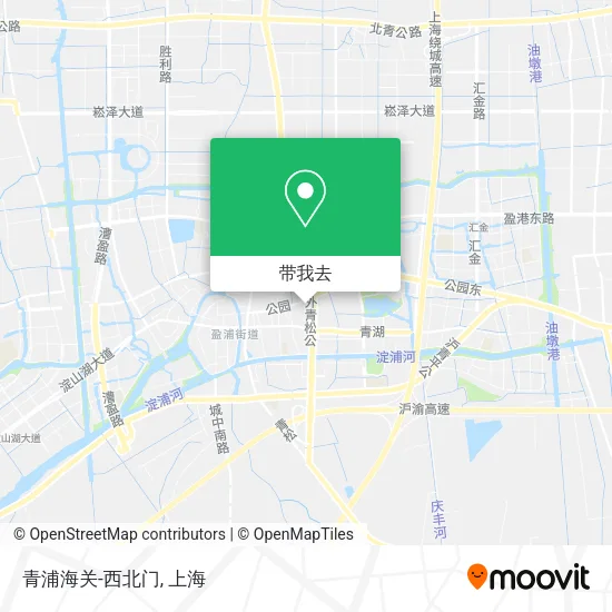 青浦海关-西北门地图