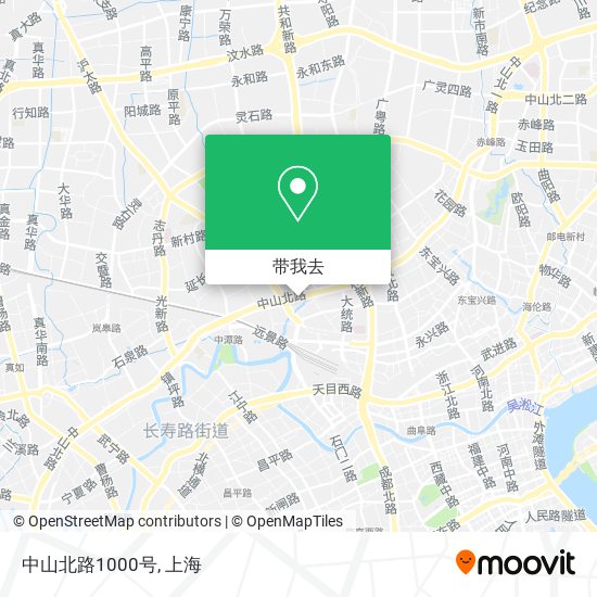 中山北路1000号地图