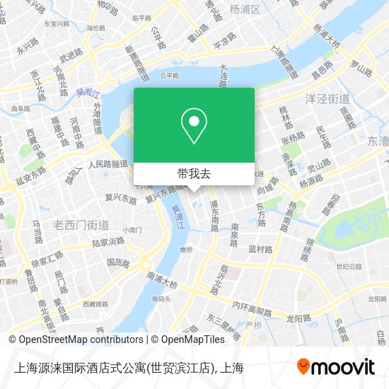 上海源涞国际酒店式公寓(世贸滨江店)地图