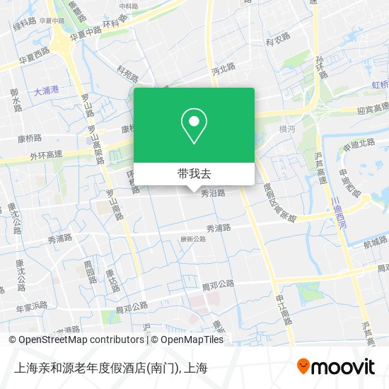 上海亲和源老年度假酒店(南门)地图