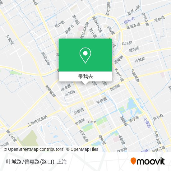 叶城路/普惠路(路口)地图