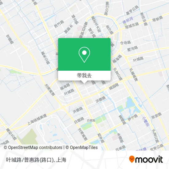 叶城路/普惠路(路口)地图