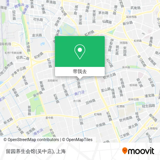 留园养生会馆(吴中店)地图