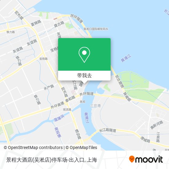 景程大酒店(吴淞店)停车场-出入口地图
