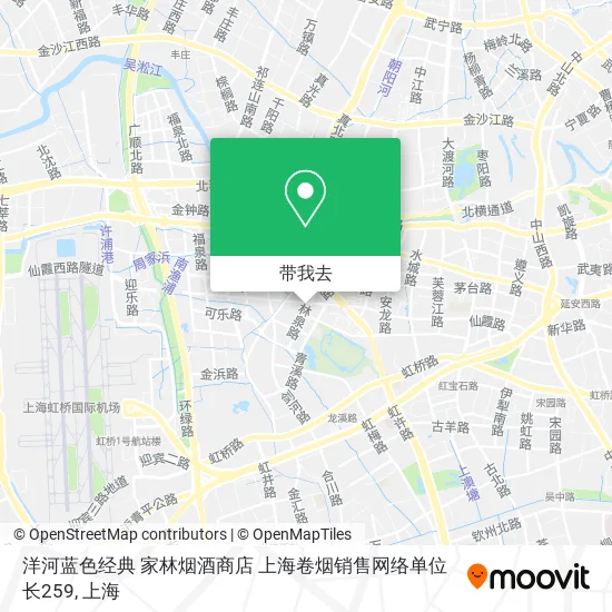 洋河蓝色经典 家林烟酒商店 上海卷烟销售网络单位 长259地图