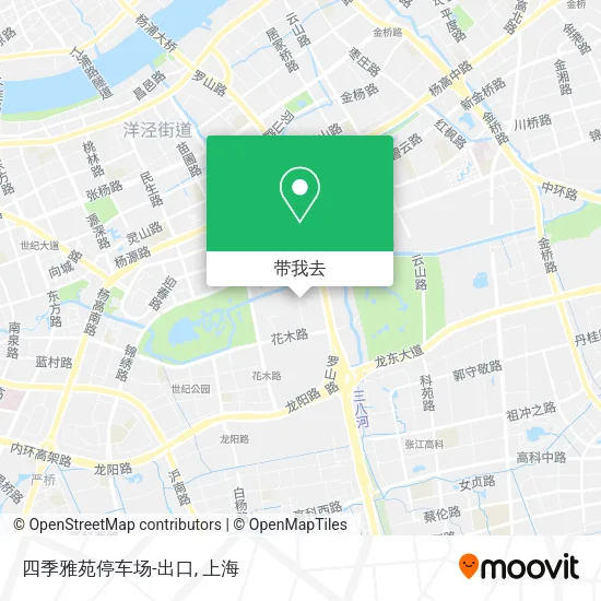 四季雅苑停车场-出口地图