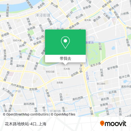 花木路地铁站-4口地图