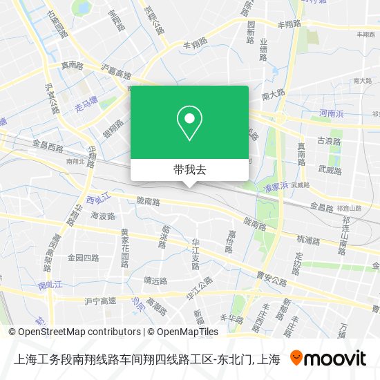 上海工务段南翔线路车间翔四线路工区-东北门地图