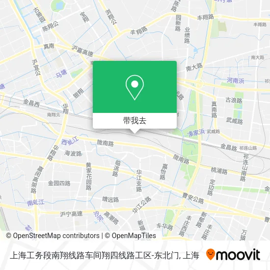 上海工务段南翔线路车间翔四线路工区-东北门地图
