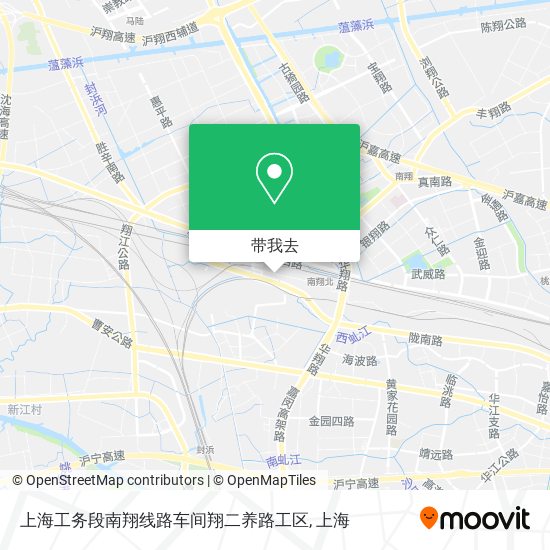 上海工务段南翔线路车间翔二养路工区地图