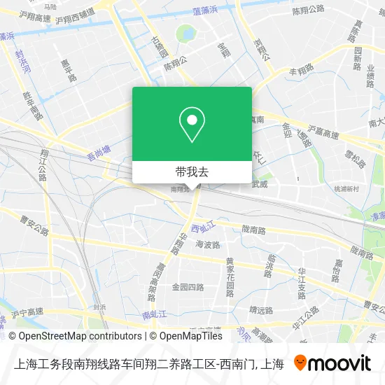 上海工务段南翔线路车间翔二养路工区-西南门地图