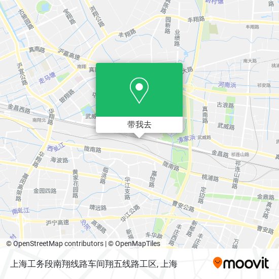 上海工务段南翔线路车间翔五线路工区地图