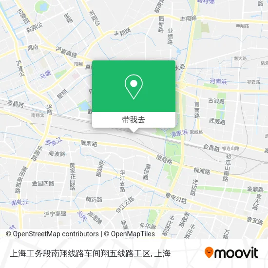 上海工务段南翔线路车间翔五线路工区地图