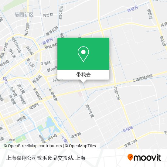 上海嘉翔公司戬浜废品交投站地图