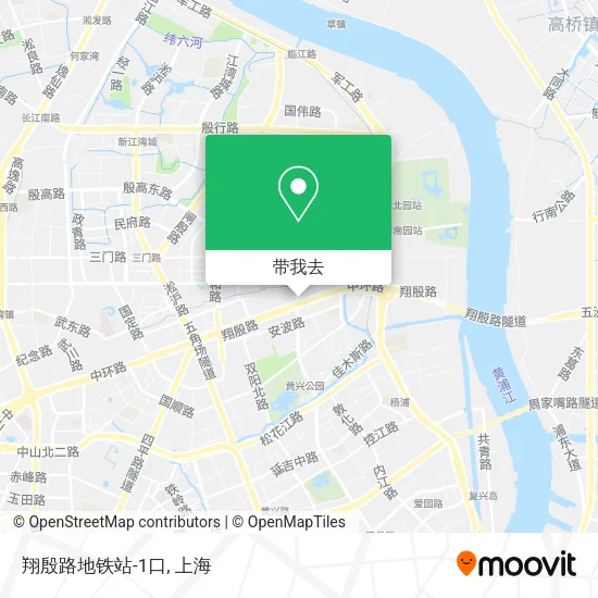 翔殷路地铁站-1口地图