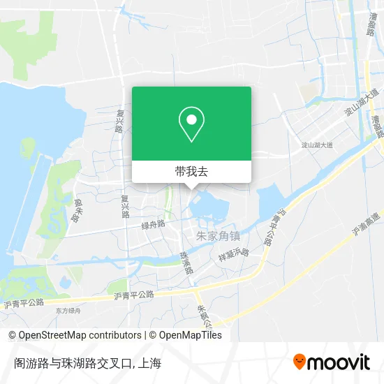 阁游路与珠湖路交叉口地图