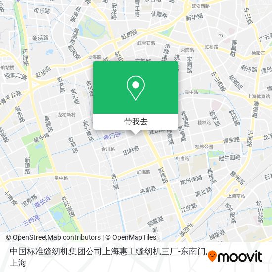 中国标准缝纫机集团公司上海惠工缝纫机三厂-东南门地图