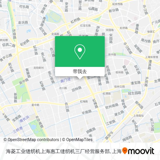 海菱工业缝纫机上海惠工缝纫机三厂经营服务部地图