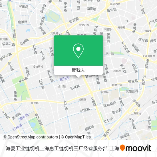 海菱工业缝纫机上海惠工缝纫机三厂经营服务部地图