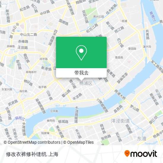 修改衣裤修补缝纫地图