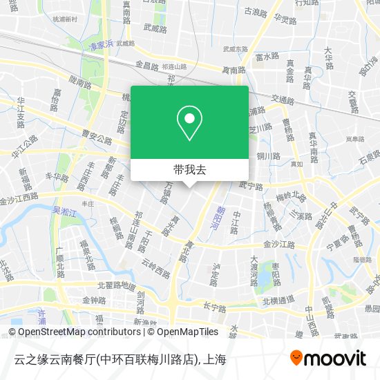 云之缘云南餐厅(中环百联梅川路店)地图