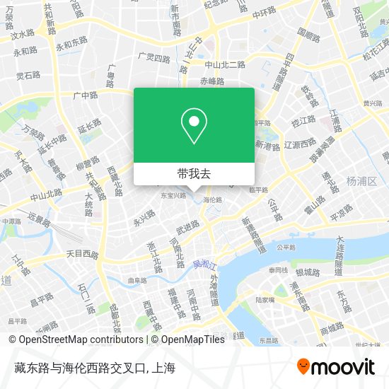 藏东路与海伦西路交叉口地图