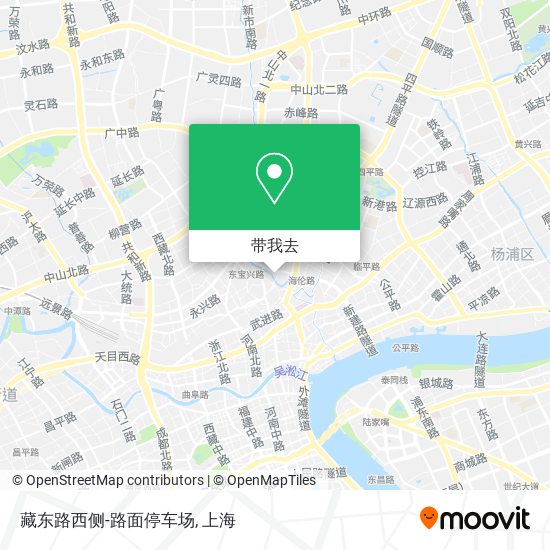 藏东路西侧-路面停车场地图