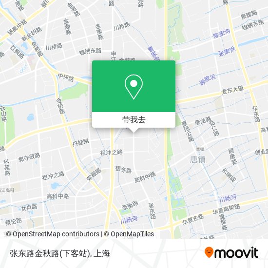 张东路金秋路(下客站)地图