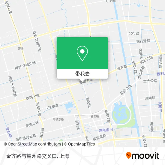 金齐路与望园路交叉口地图