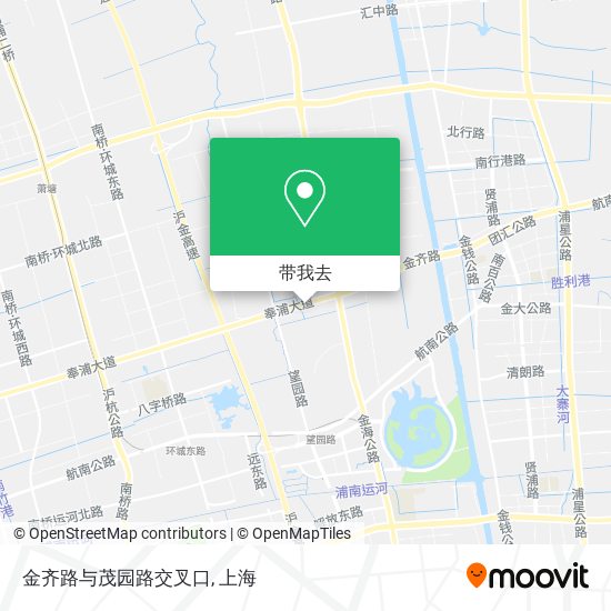 金齐路与茂园路交叉口地图