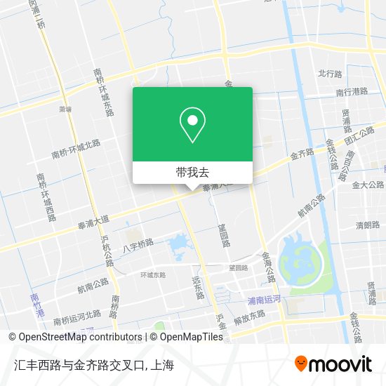 汇丰西路与金齐路交叉口地图