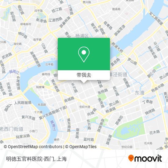 明德五官科医院-西门地图