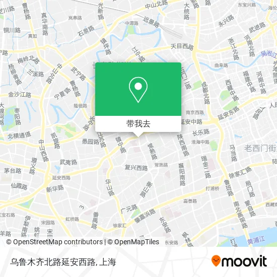 乌鲁木齐北路延安西路地图