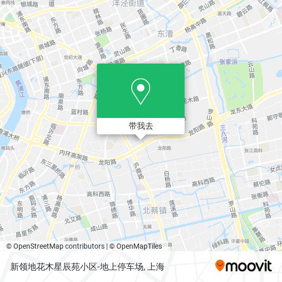 新领地花木星辰苑小区-地上停车场地图