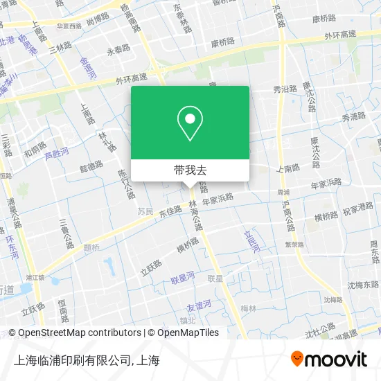 上海临浦印刷有限公司地图