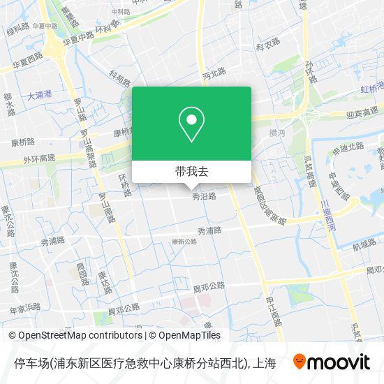 停车场(浦东新区医疗急救中心康桥分站西北)地图