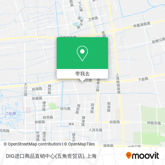 DIG进口商品直销中心(五角世贸店)地图
